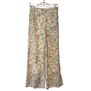✨NWOT✨ wide leg, high waist, floral printed pants